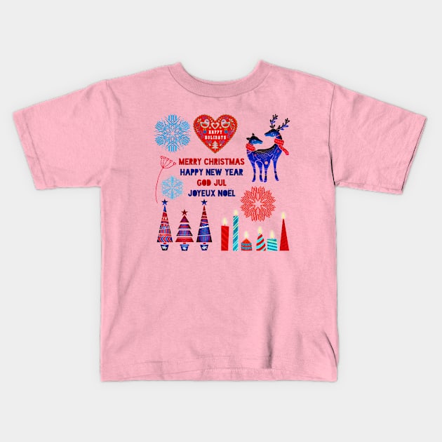 Merry Christmas & Happy New Year Kids T-Shirt by holidaystore